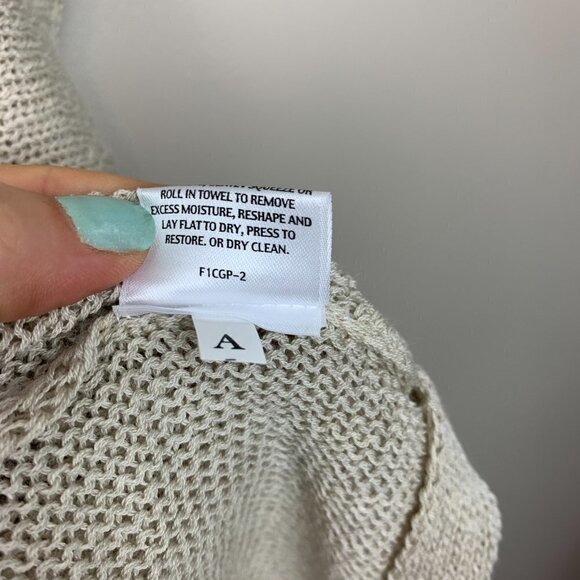 Eileen Fisher Open Knit Light-weight Wool Sweater - Picture 5 of 6